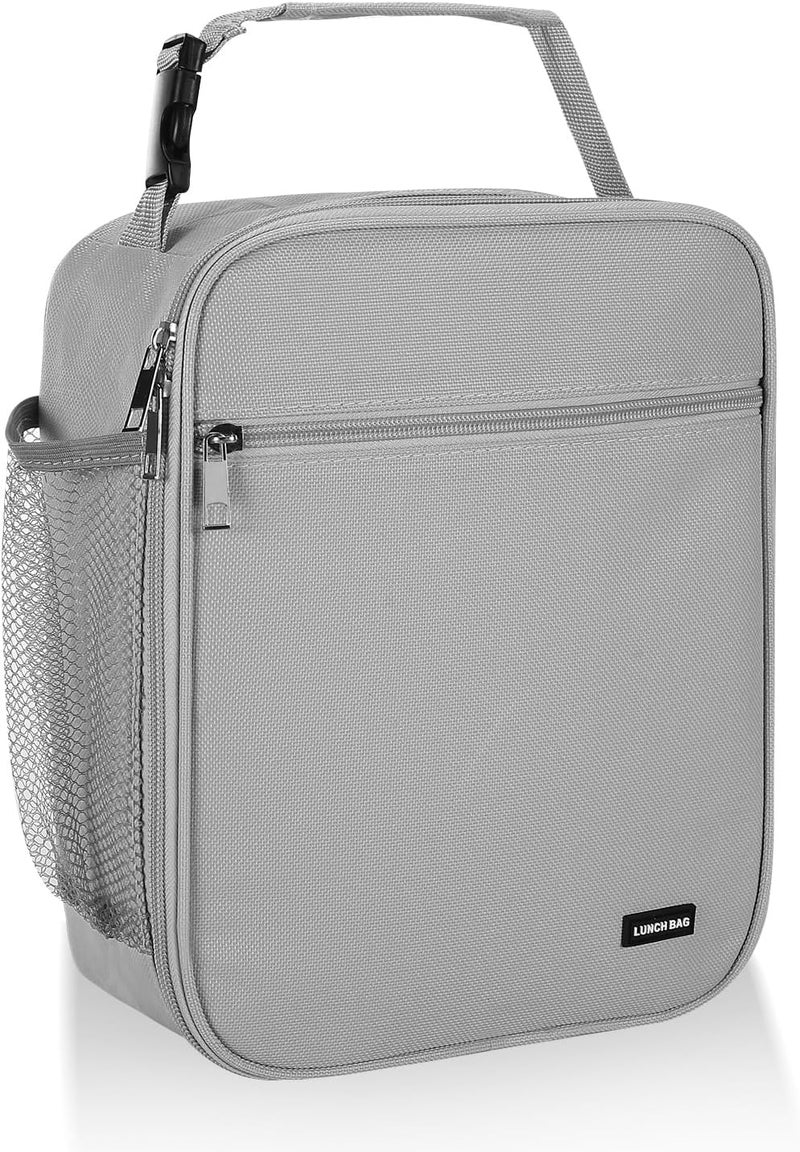 Lovoeo Lunch box Lunch bag for men women Insulated Lunchbox Lunch bags for Work Picnic Travel (Light grey) - Image 1